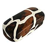 BROWN GIRAFFE RECTANGLE LARGE SUNGLASSES CASE