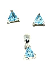 Mydreamsilver London Blue Topaz .925 Sterling Silver jewelry Set