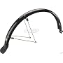 Planet Bike Hardcore Recumbant Bicycle Fender with Stainless Steel Hardware and Mud Flap (Rear, Black, 700c Tires/45mm Wide)
