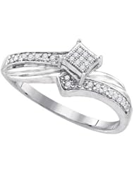 0.18CTW-DIA MICRO-PAVE RING