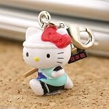 Sanrio Gotouchi Hello Kitty Japan Area Limited Jidaigeki from Nihonbashi Zipper Pulls --Japanese Import! Free Domestic Shipping for This Item!