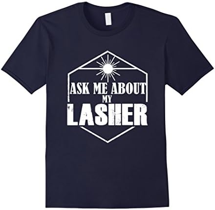 Men's Ask Me About My Lashes Beautiful Eyes T Shirt 2XL Navy