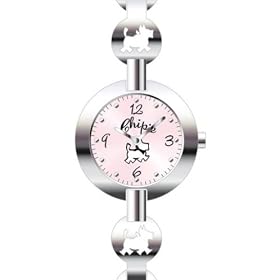 Chipie - 5204702 - Montre Enfant - Quartz Analogique - Cadran Rose - Bracelet en Acier Inoxydable