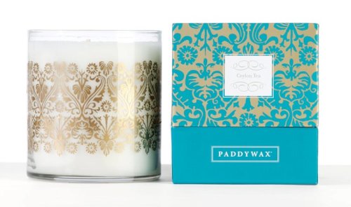 Paddywax Luxe 20-Ounce Poured Glass Candle, Ceylon Tea by Paddywax