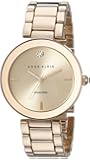 Anne Klein Women's AK/1362RGRG Rose Gold-Tone Diamond-Accented Bracelet Watch
