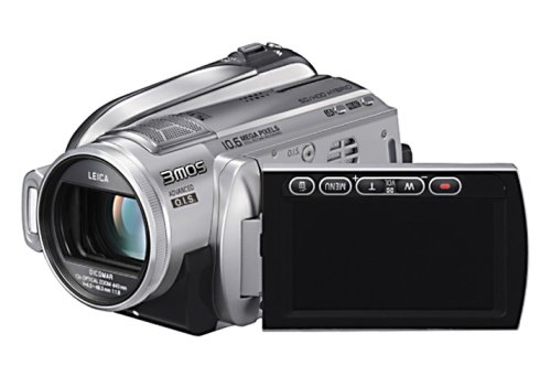 Panasonic HDC-HS200 EG-S Full HD-Camcorder (SD/SDHC-Card, 80 GB Festplatte, 12-fach opt. Zoom, 6,9 cm (2,7 Zoll) Display) silber