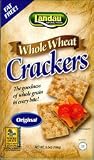 Landau Whole Wheat Crackers Fat Free Original - 6.5 OZ.