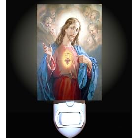 Jesus Christ The Sacred Heart Decorative Night Light