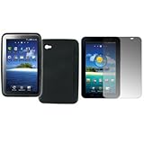EMPIRE 2 Piece Black Hard Poly Skin Case Cover + Screen Protector for Samsu ....