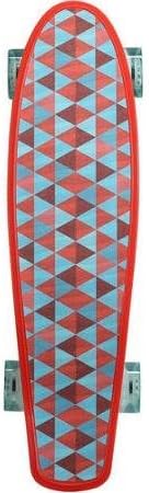 Kryptonics Original Torpedo Complete Skateboard, 22.5" x 6" Shapes Red