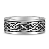 Antiqued Celtic Knot Wedding Band