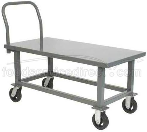 Akro-Mils Adjustable Height Steel Deck Platform Truck, 24 x 48 x 26 to 32 inch -- 1 each.