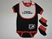 PHILADELPHIA FLYERS BABY CREEPER with BABY BIB and BOOTIES