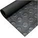 Coin-Grip Rubber Floor Mat - Black - 1/8