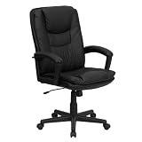 Flash Furniture High Back Black Leather Executive Swivel Office Chair