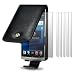 SONY ERICSSON XPERIA ARC S BLACK PREMIUM PU LEATHER FLIP CASE / COVER / POUCH / HOLSTER + 6-IN-1 SCREEN PROTECTOR PACK PART OF THE QUBITS ACCESSORIES RANGE