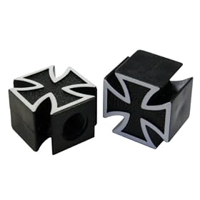 Click here to buy Nirve Bicycle Valve Cap Iron Cross.