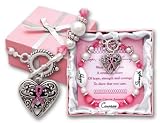 Hope Courage Strength Pink Ribbon Breast Cancer Awareness Expressively Yours Bracelet