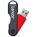 Lexar 4GB Twist & Turn USB Jump Drive - Red/Black (JDTT4GBABT)
