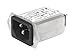 SCHURTER 5120.0010.0 IEC Filter, 100 nF, 250 VAC, Standard, 1 A, Solder, 12 mH