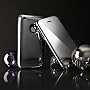 Apple iPhone 3G 3GS Metallic Slim Fit Case & Mirror Screen Protection - Silver