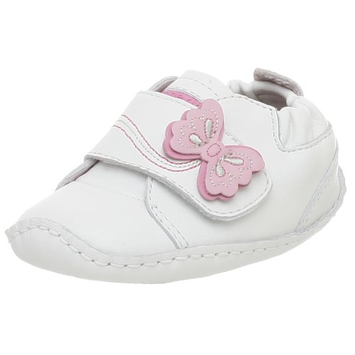 Stride Rite Infant Pea Pod Stage 1 Pre Walker White Sugar Pink 2 MW