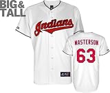 Justin Masterson Jersey: Big & Tall Majestic Home White Replica Cleveland Indians Jersey