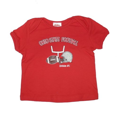 Infant / Baby NCAA Ohio State Buckeyes My First Tee T-Shirt - Red (Size: 18)