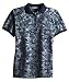 Port Authority - Ladies Silk Touch Hibiscus Print Sport Shirt Navy/Winter White-XL