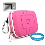 Camera Case for Kodak PlaySport HD Waterproof Video Camera (Eva Magenta) + Universal LCD Screen Protector Kit + Includes SumacLife Wisdom Courage Wristband