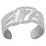 LogoArt Matt Kenseth Sterling Silver Number Toe Ring