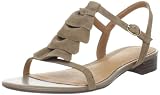indigo by Clarks Women's Joli Ruffle Slingback Sandal,Tuape Suede,6 M US