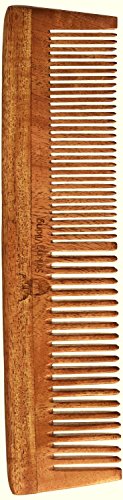 Wood Comb from Striking Viking - Anti-Static and Hypoallergenic Wooden Comb - Dual-Sized Teeth for Beards and Head Hair - Heighten Your Grooming Experience Now!!