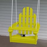 Prairie Leisure Kiddie Adirondack Chair Swing with Multiple Color Options