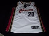 LeBron James Authentic Home White Cleveland Cavaliers Jersey Size 52