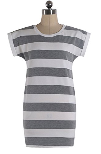 ボーダー柄ワンピース ショート丈ワンピース チュニック レディースファッション 婦人服 春夏物 半袖 ラウンドネック コットン ポケット ガーリー キュート カジュアル スウィート フェミニン シンプル マリンスタイル お呼ばれ デート アウトドア レジャー 通勤 通学 オリジナルアクセサリー付属 lpsa100122