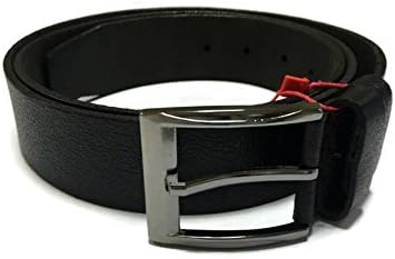 Leather Belt 55'' Black Men's Wear Apparel Genuine Leather Belt for Men