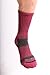 INCREDIWEAR Trek Socks Crew, Red/Charcoal, Large, 0.03 Pound