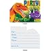 Invitations de partie Dinosaure (pack de 8)