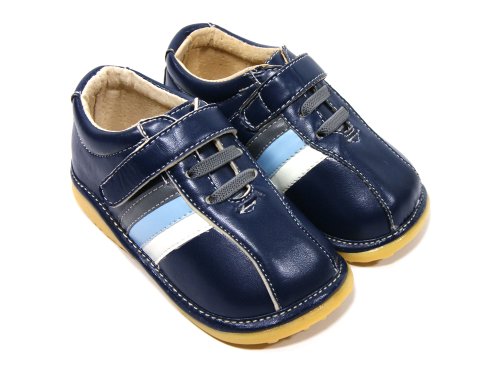 Boy Squeaky/Dress Shoes, Navy, Sport, Removable Squeaker (Toddler/kid/children)