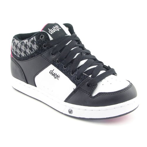 DVS Gracie Mid Womens SZ 8.5 Black/White Skate Shoes