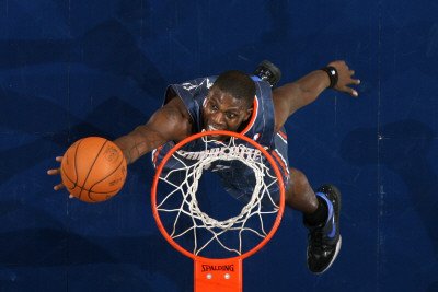 Charlotte Bobcats v Memphis Grizzlies: Nazr Mohammed Photographic Poster Print by Joe Murphy, 8x12