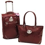 Merlot Kathy Van Zeeland Pebble Beach 2-Peice Carry-On Luggage Set Merlot Kathy Van Zeeland Pebble Beach 2-Peice Carry-On Luggage Set