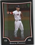 Dustin Pedroia - Boston Red Sox - Bowman Chrome Baseball Card # 38 - MLB Baseball Trading Card in Protective Case