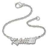 Sterling Silver "Kyle #18" Driver Kyle Busch Script NASCAR Bracelet