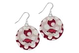 Arkansas Razorbacks Capiz Double Shell Earrings