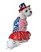Anit Accessories Patriotic Dress Dog Costume, 12-Inch
