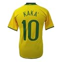 Brazil National Team 2008-09 KAKA #10 Home Soccer Jersey (Size Large)