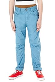 Pure Cotton Adjustable Waist Buckle Chinos