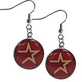 MLB Houston Astros Charm Dangle Earrings